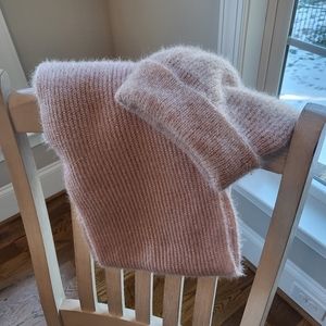 Rose Gold Fuzzy Scarf & Beanie💞